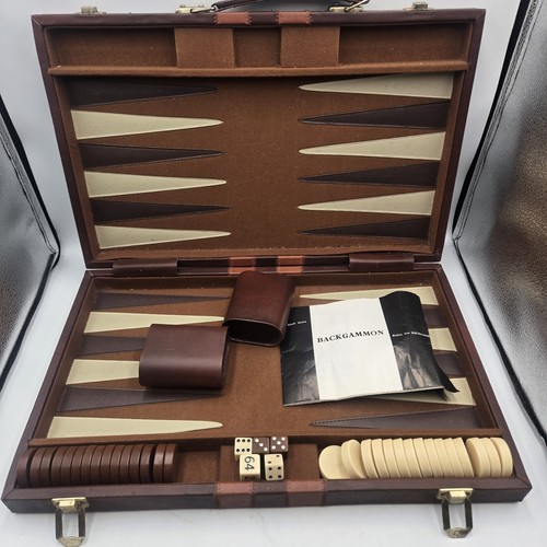 Vintage backgammon set game - backgammon,