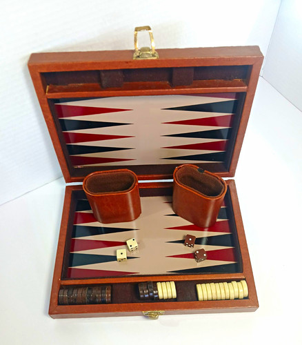 Vintage backgammon folding - backgammon,
