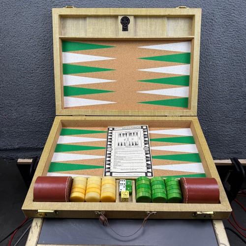 Vintage backgammon set - vintage,