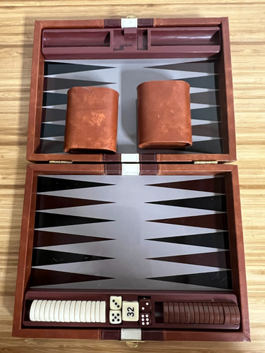 Backgammon travel case x - in,