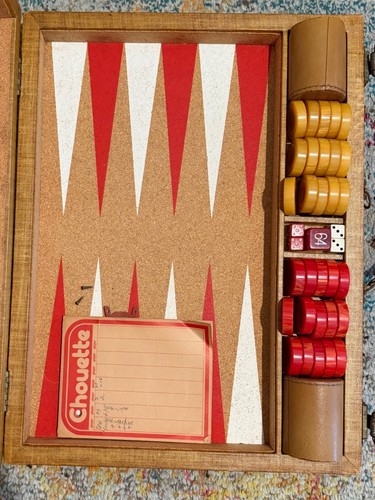 Crisloid royal backgammon set - backgammon,