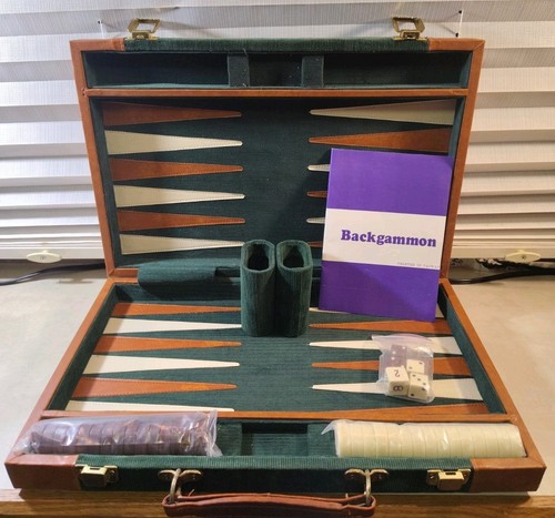 Vintage backgammon portable - vintage,