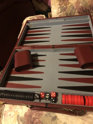Vintage backgammon set large - backgammon,