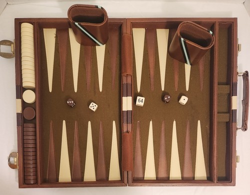 Vintage backgammon set - backgammon,