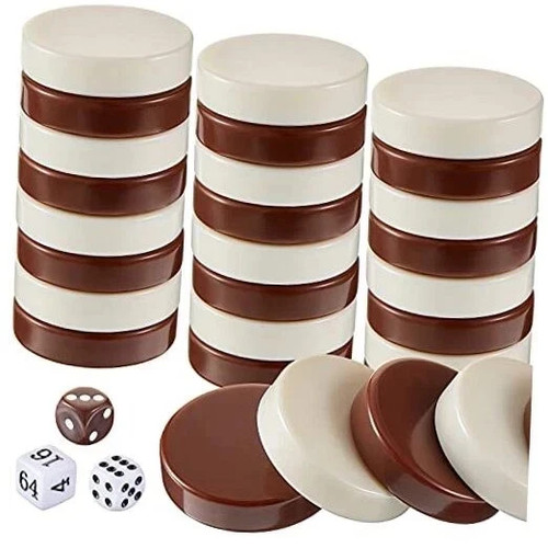 Pcs backgammon pieces - 30,
