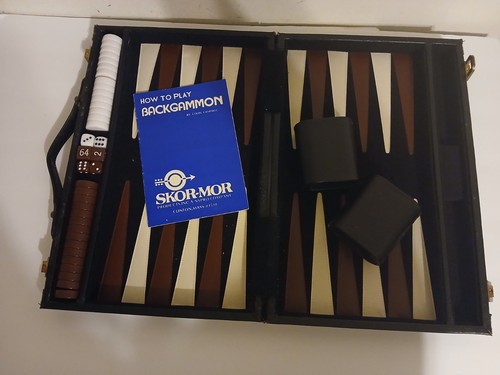 Vintage backgammon set large - vintage,