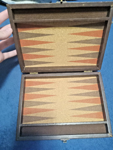 Vintage travel backgammon game - backgammon,