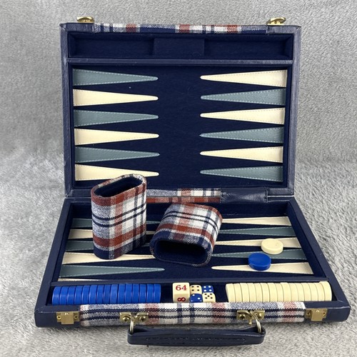 Vintage backgammon set red - set,