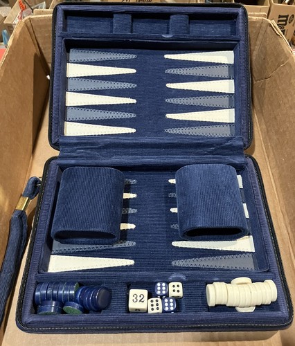Vintage backgammon travel set - backgammon,