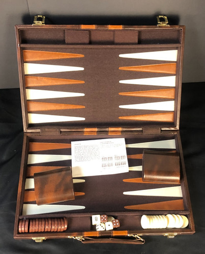 Pressman backgammon set brown - set,