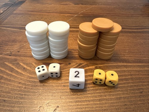 Vtg backgammon butterscotch - vtg,