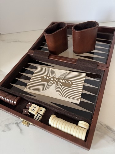 Vintage mini travel backgammon - mini/travel,