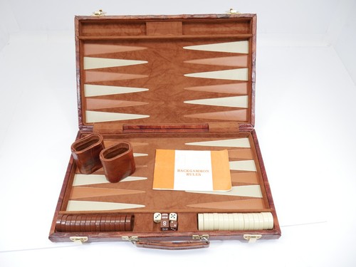 Vintage backgammon game set - backgammon,