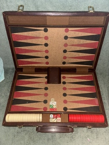 Vintage backgammon set - set, with
