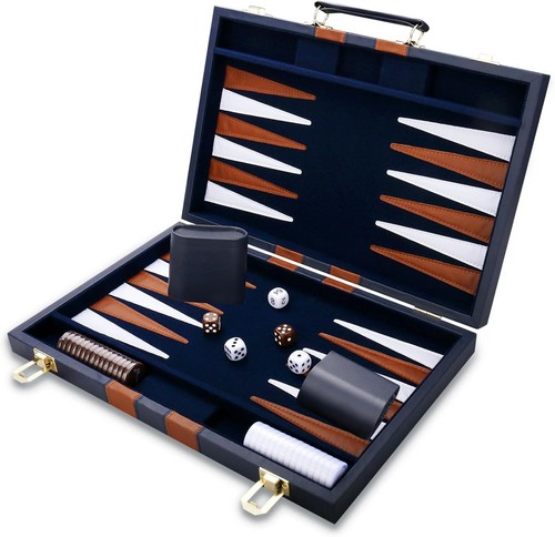 Backgammon set classic board - -,