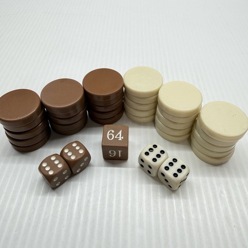 Bakelite backgammon checkers - bakelite,